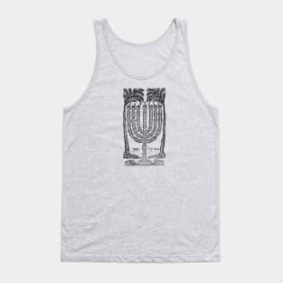 1847 Lamnatzeach Menorah for the Jewish Holiday of Sukkot Tank Top